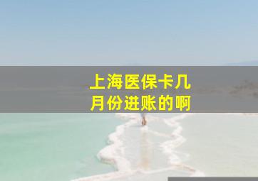 上海医保卡几月份进账的啊