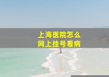 上海医院怎么网上挂号看病