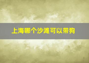 上海哪个沙滩可以带狗