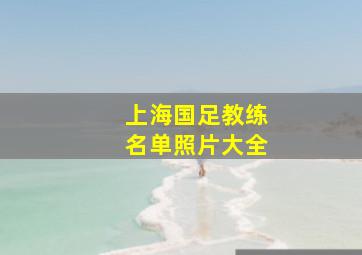 上海国足教练名单照片大全