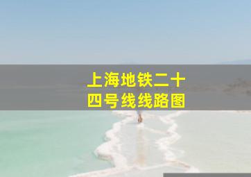 上海地铁二十四号线线路图