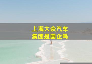 上海大众汽车集团是国企吗