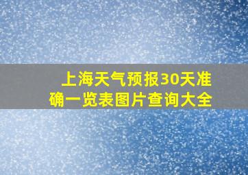 上海天气预报30天准确一览表图片查询大全