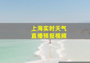 上海实时天气直播预报视频