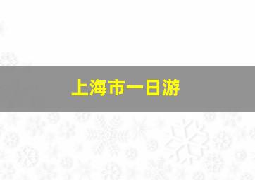 上海市一日游