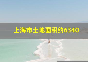 上海市土地面积约6340