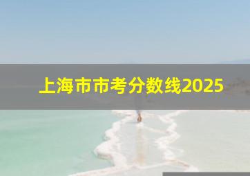 上海市市考分数线2025