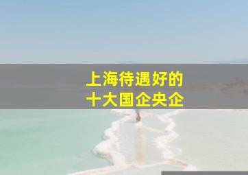 上海待遇好的十大国企央企