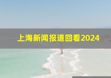 上海新闻报道回看2024