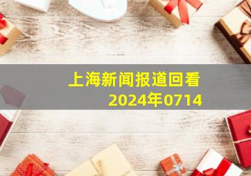 上海新闻报道回看2024年0714