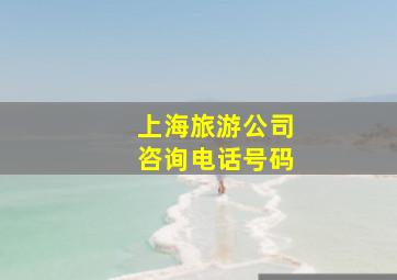 上海旅游公司咨询电话号码