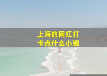 上海的网红打卡点什么小镇