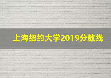 上海纽约大学2019分数线