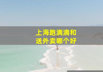 上海跑滴滴和送外卖哪个好