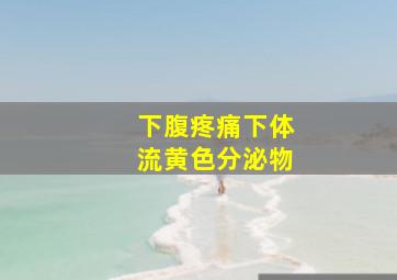 下腹疼痛下体流黄色分泌物