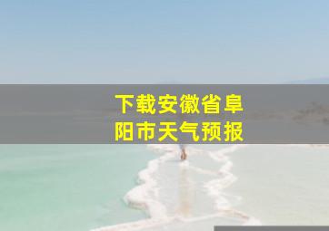 下载安徽省阜阳市天气预报