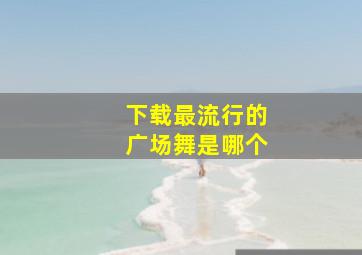 下载最流行的广场舞是哪个