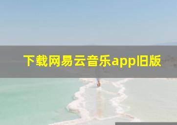 下载网易云音乐app旧版