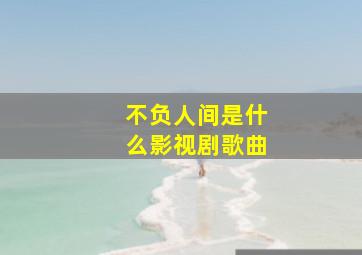 不负人间是什么影视剧歌曲