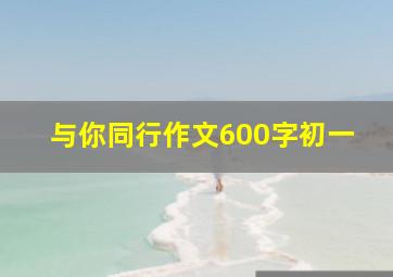 与你同行作文600字初一