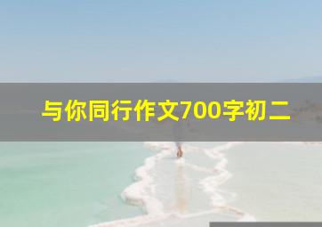 与你同行作文700字初二