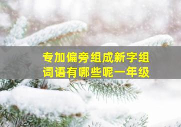 专加偏旁组成新字组词语有哪些呢一年级