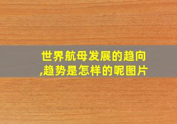 世界航母发展的趋向,趋势是怎样的呢图片