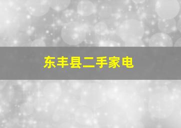 东丰县二手家电