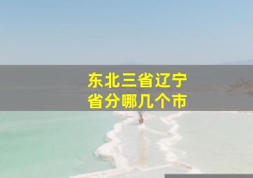 东北三省辽宁省分哪几个市