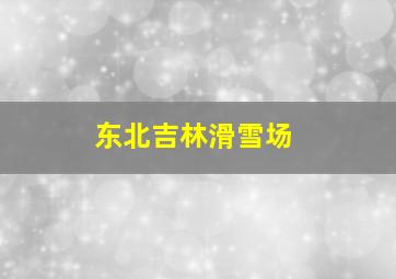 东北吉林滑雪场