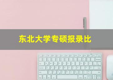 东北大学专硕报录比