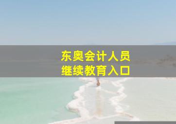 东奥会计人员继续教育入口