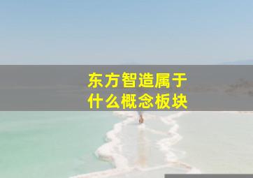 东方智造属于什么概念板块