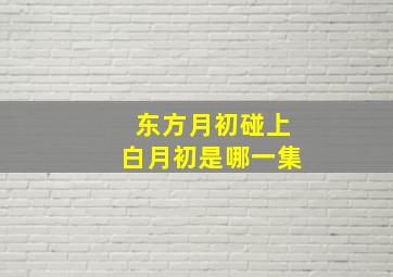 东方月初碰上白月初是哪一集