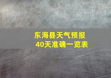 东海县天气预报40天准确一览表