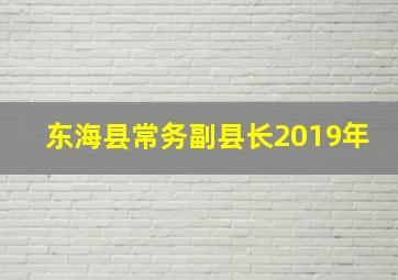 东海县常务副县长2019年