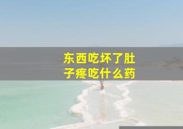 东西吃坏了肚子疼吃什么药