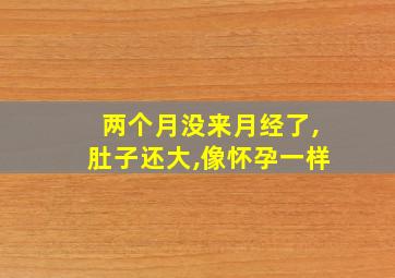 两个月没来月经了,肚子还大,像怀孕一样