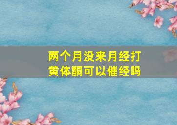 两个月没来月经打黄体酮可以催经吗