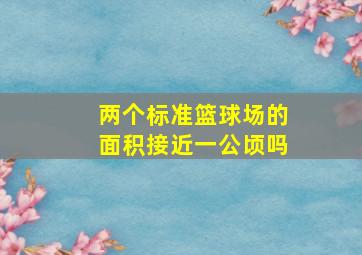 两个标准篮球场的面积接近一公顷吗