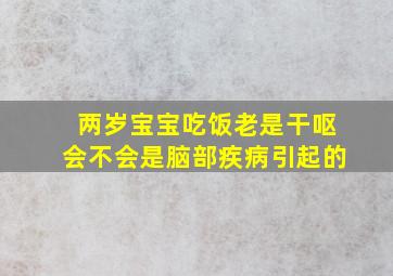 两岁宝宝吃饭老是干呕会不会是脑部疾病引起的