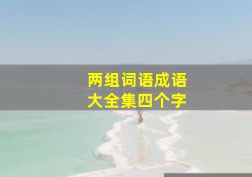 两组词语成语大全集四个字