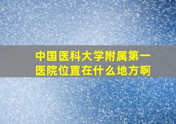 中国医科大学附属第一医院位置在什么地方啊