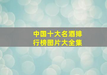 中国十大名酒排行榜图片大全集