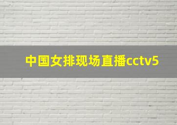 中国女排现场直播cctv5