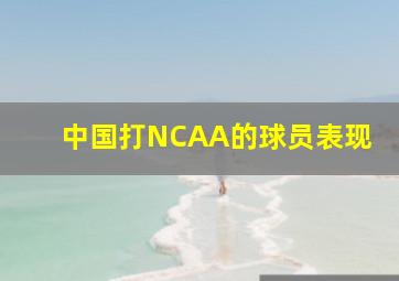 中国打NCAA的球员表现