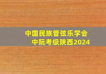 中国民族管弦乐学会中阮考级陕西2024