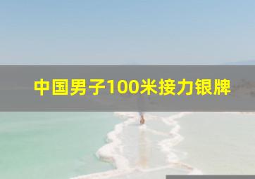 中国男子100米接力银牌