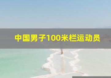 中国男子100米栏运动员