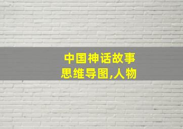 中国神话故事思维导图,人物